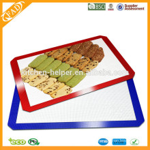 Atacado China fabricante Resistência ao calor Grade de alimentos Non-stick Grill Silicone Non-stick Baking Mat / Silicone Table Mat